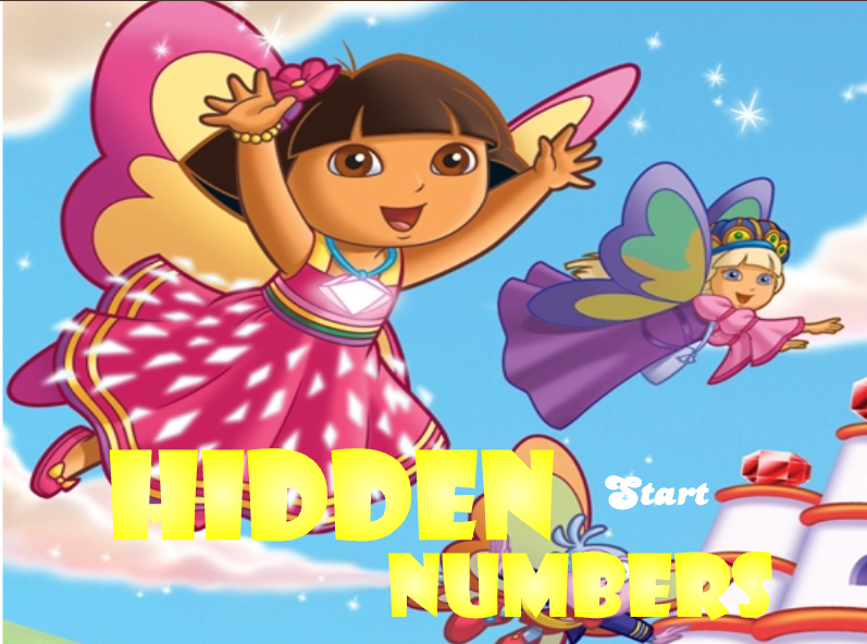 Dora Hidden Numbers - Popet Games