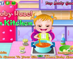 Baby Hazel In Kitchen