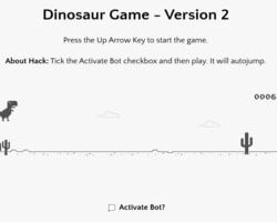 Google’s Dinosaur Game – Version 2