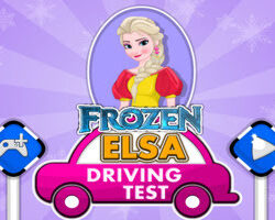 Frozen Elsa Driving Test