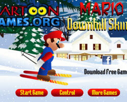 Mario Downhill Skiing